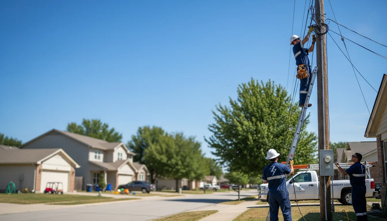 Residential electrician providing installation services in Essex, IL